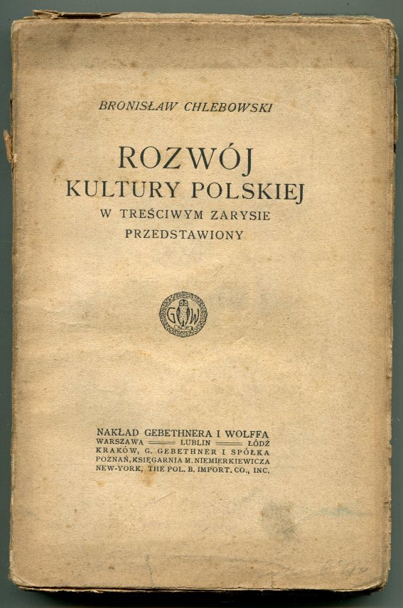 Rozwj kultury Polskiej w treciwym zarysie przedstawiony.