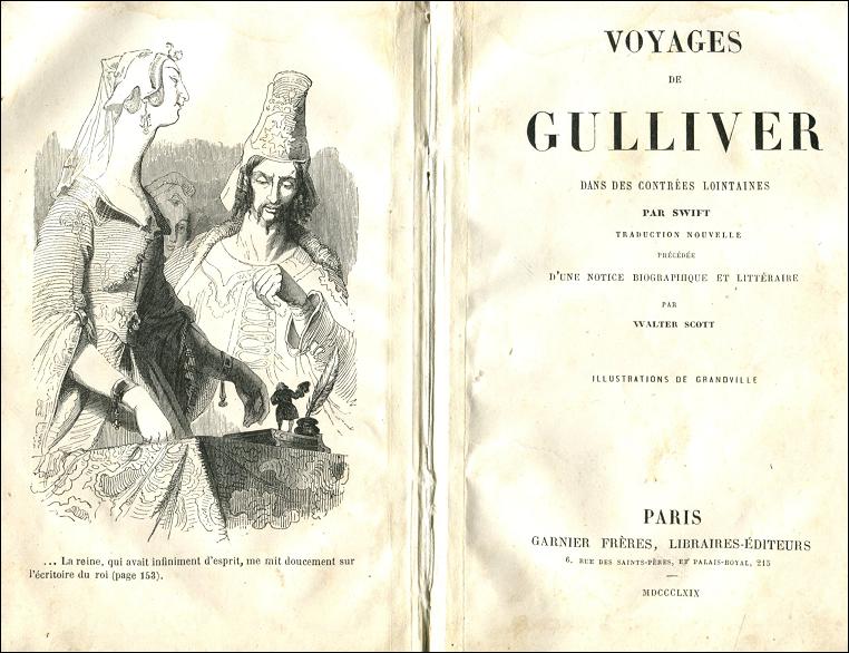 Voyages de Gulliver. Dans des contres lointaines par...