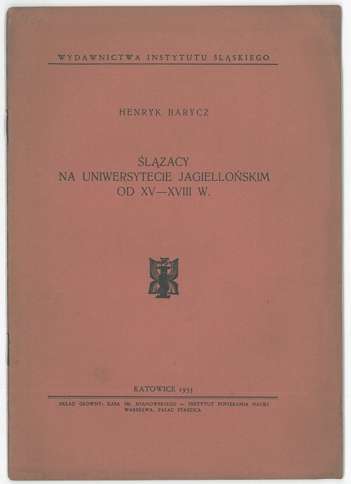 lzacy na Uniwersytecie Jagiellokim od XV-XVIII w.