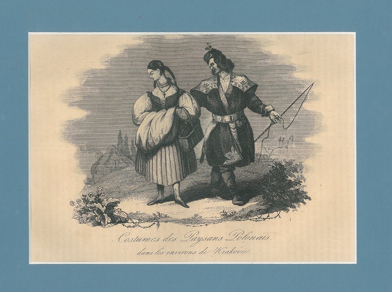 (KOSTIUMY, Krakw). "Costumes des Paysans Polonais dans les environs de Krakovie".