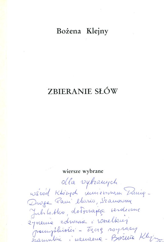 Zbieranie słów.