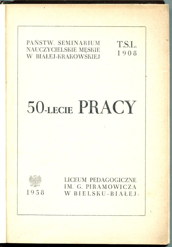 50-LECIE pracy.