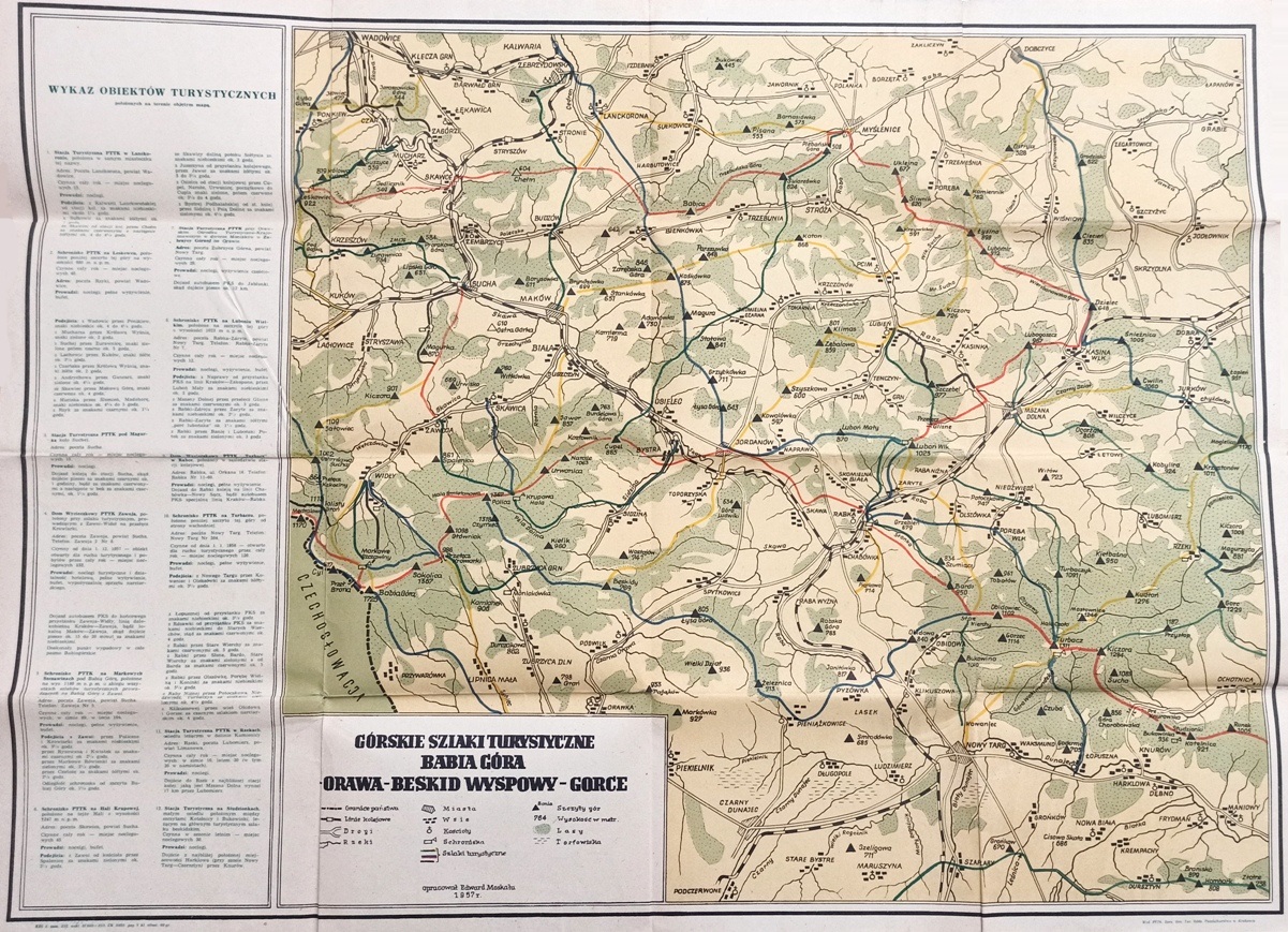 BABIA Gra - Orawa - Beskid wyspowy - Gorce. Grskie szlaki turystyczne.
