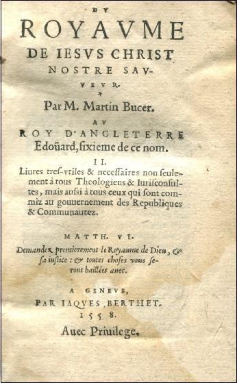 Du Royaume de Jesus Christ nostre sauvevr.