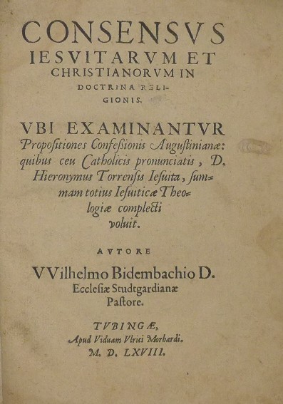 Consensus Iesuitarum et Christianorum in doctrina religionis.