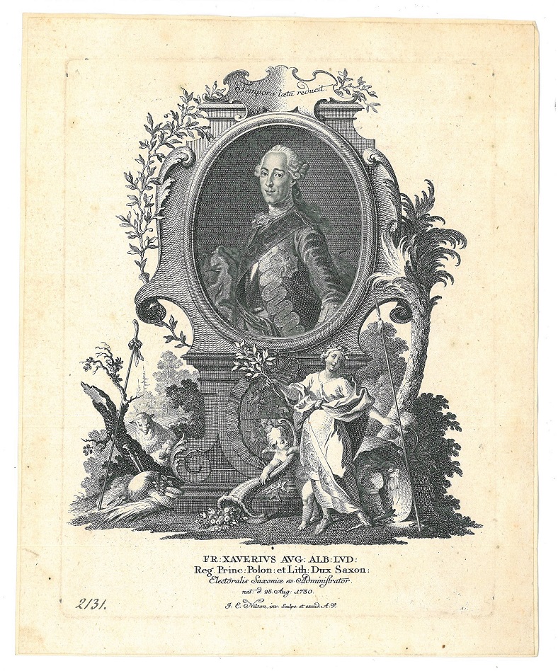 FRANCISZEK Ksawey Ludwik ( (1730 - 1806), krlewicz Polski, syn Augusta III.