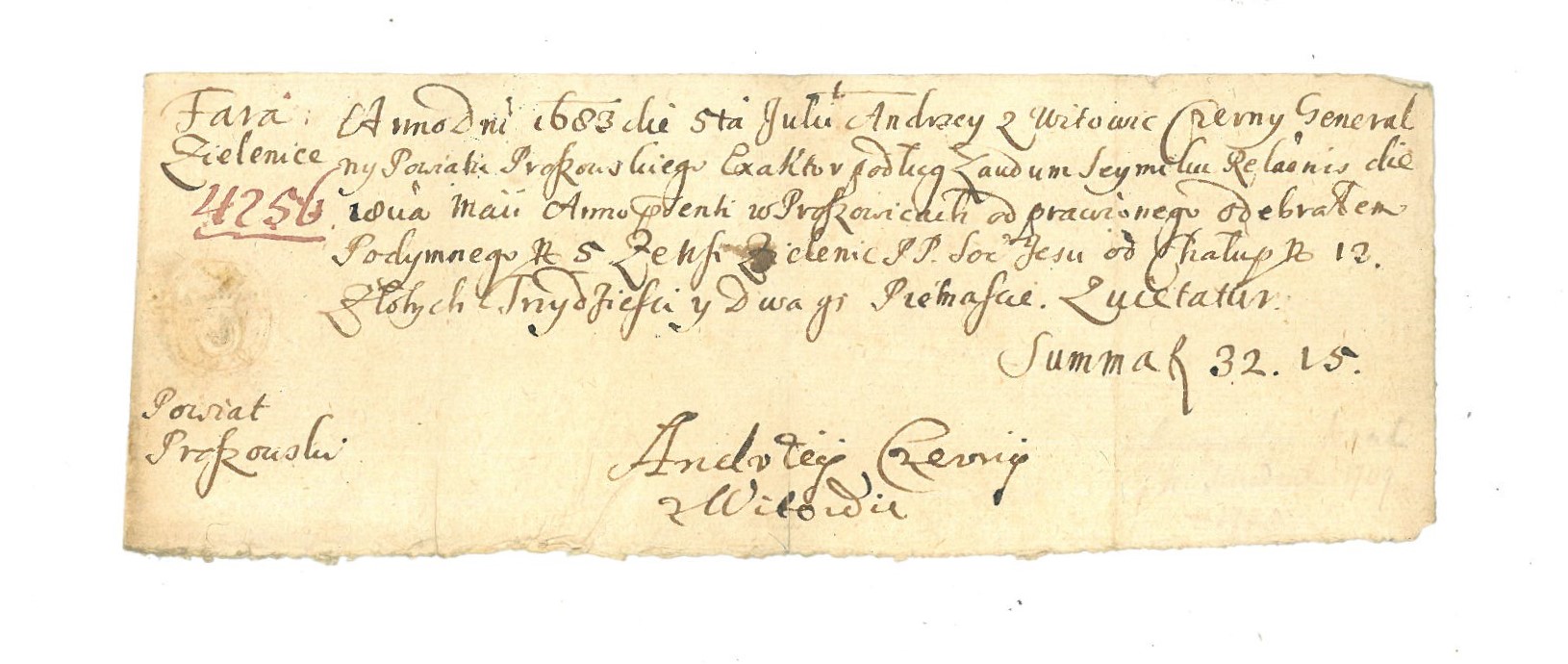 CZERNY-Szwarcenberg z Witowic Andrzej (1640-1720),