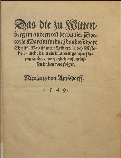 Das die zu Wittenberg im andern Teil der bucher Doctoris Martini im buch das diese wort Christi