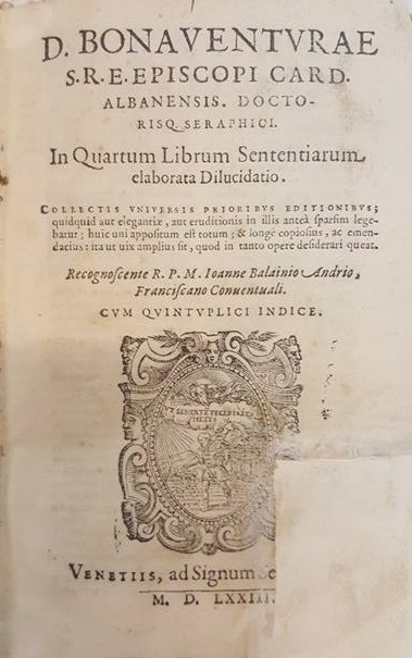 D. Bonaventurae S. R. E. Episcopi Card. Albanensis [...]