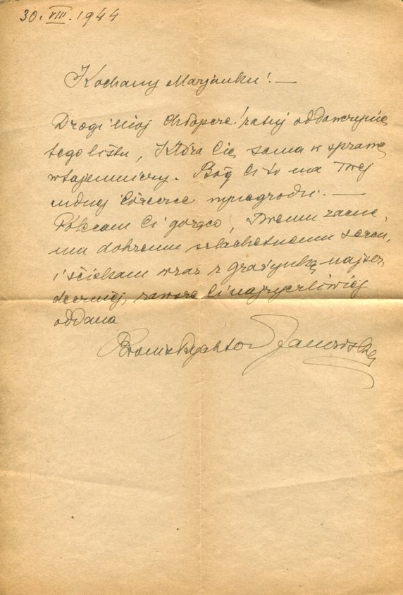 "Kochany Marjanku !"
